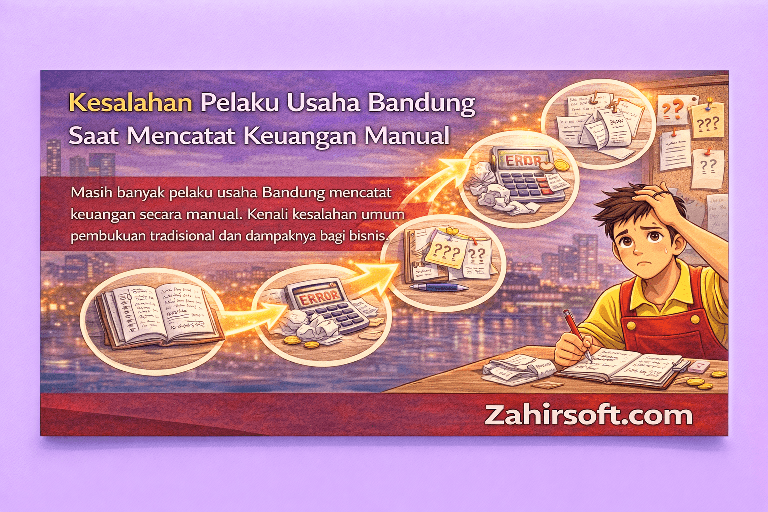 Kesalahan Pelaku Usaha Bandung Saat Mencatat Keuangan Manual