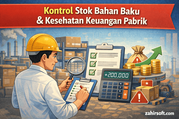 Mengapa Kontrol Stok Bahan Baku Menentukan Kesehatan Keuangan Pabrik