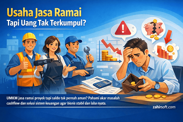 Keuangan Bisnis : Usaha Jasa Terlihat Ramai, Tapi Uang Tidak Pernah Terkumpul