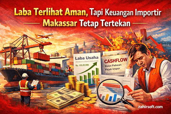Laba Terlihat Aman, Tapi Keuangan Importir Makassar Tetap Tertekan