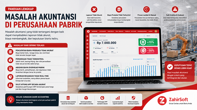 Masalah Akuntansi yang Paling Sering Terjadi di Perusahaan Pabrik