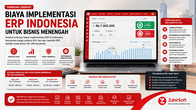 Biaya Implementasi ERP untuk Bisnis 50–200 Karyawan