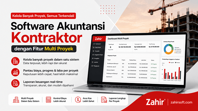 Software Akuntansi Kontraktor dengan Fitur Multi Proyek