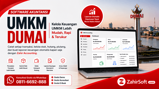 Software Akuntansi UMKM Dumai dengan Zahir Accounting